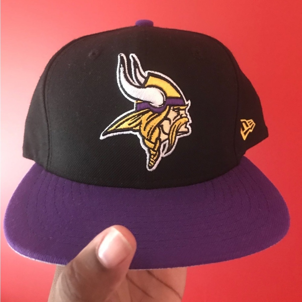 Minnesota Vikings Black New Era Snapback Hat